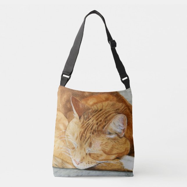 Bolsa Ajustável Ginger Cat Cross Body Bag (Frente)