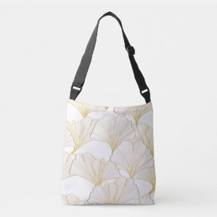 Bolsa Ajustável Ginkgo Dourado: Esquema de Folha Luxuosa