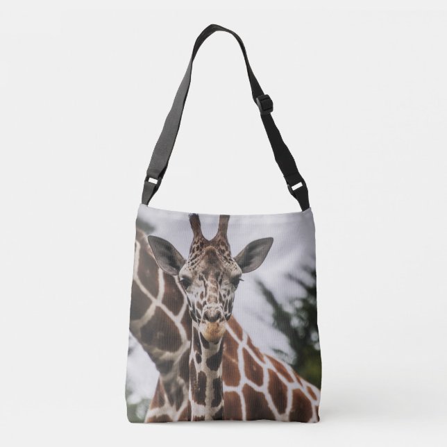 Bolsa Ajustável Giraffe cabeça Giraffe pelo animal impressão afric (Verso)