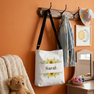 Bolsa Ajustável Girassóis design personalizados florais fofos