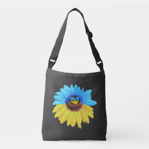 Bolsa Ajustável Girassol aquarela Ucrânia bandeira azul amarelo