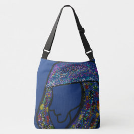 Bolsa Ajustável Girl With Spotted Glitter Print Hair