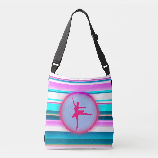 Bolsa Ajustável Girls Ballerina Dance Stripes (Frente)