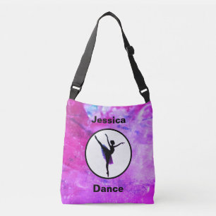 Bolsa Ajustável Girls Ballerina Dancer Watercolor Bag
