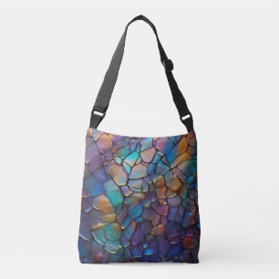 Bolsa Ajustável Glam Opal Gemstone - Padrão De Vidro Obtido