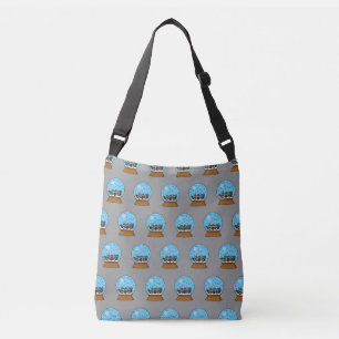 Bolsa Ajustável Globo de Neve com Três Corujas Gnomo