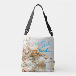 Bolsa Ajustável Glorioso Sea Shell em The Beach em um