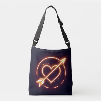 Bolsa Ajustável glowing image of a heart with cupid's arrow