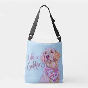 Bolsa Ajustável Golden retriever - a vida é dourada