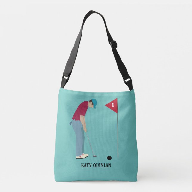 Bolsa Ajustável Golfe de Teto Azul Considerado (Verso)