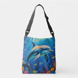 Bolsa Ajustável Golfinho de Pintura de Petróleo