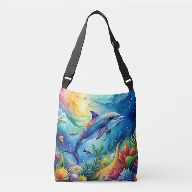 Bolsa Ajustável Golfinho Pintado (Frente)