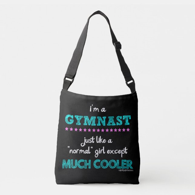 Bolsa Ajustável Golly meninas - eu sou um Gymnast (Frente)