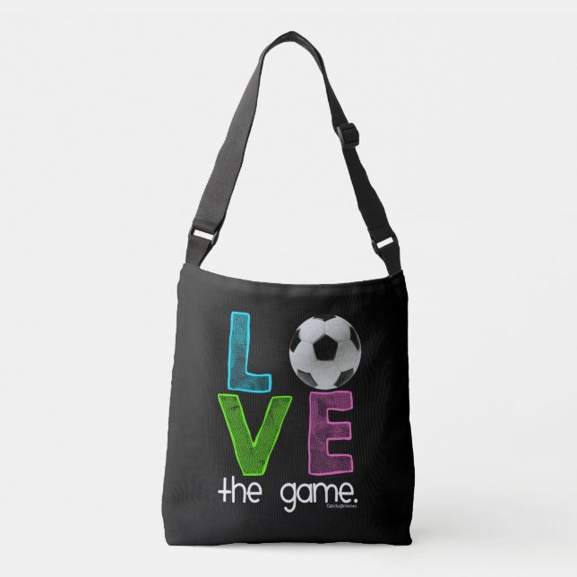 Bolsa Ajustável Golly meninas: Futebol - ame o jogo (Frente)