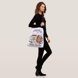 Bolsa Ajustável Good Coffee Good Friends mit zwei Kaffeetassen
