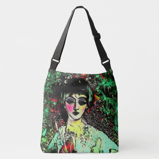 Bolsa Ajustável Gothic Beauty Portrait  (Frente)