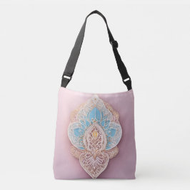 Bolsa Ajustável Gradientes rosa e azul bebê arte de IA