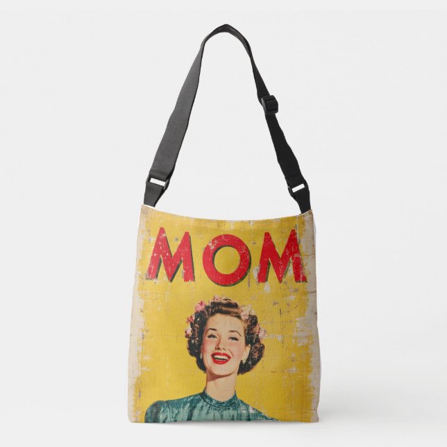 Bolsa Ajustável Gráficos inspirados na MOM (1) 1960s (Frente)
