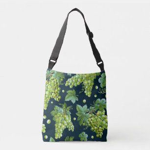Bolsa Ajustável Grama Verde: Padrão Escuro de Aquarela