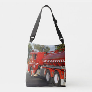 Bolsa Ajustável Grande Caminhão de Bombeiros Vermelho,