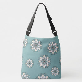 BOLSA AJUSTÁVEL "GRANDE FLOR DE MANDALA AZUL"