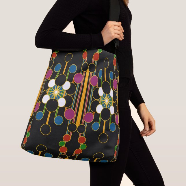 Bolsa Ajustável Grande - sacola feita sob medida #4 geométrico (Close Up)