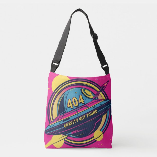 Bolsa Ajustável Gravidade 404 Não Encontrada - Arte Pop de Espaço  (Frente)