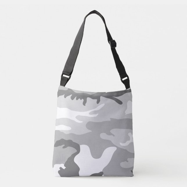 Bolsa Ajustável Gray Urban Military Camouflage Pattern (Frente)