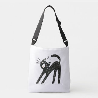 Bolsa Ajustável Grelha e estresse de Gato Negro Whimsso