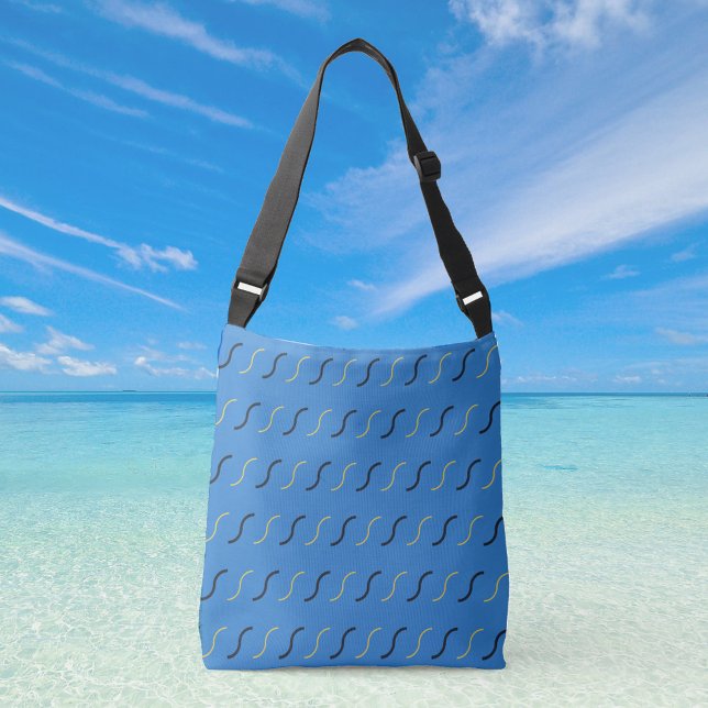 Bolsa Ajustável Gritos de Blue Crossbody Bag (Criador carregado)