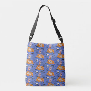 Bolsa Ajustável Halloween com abóboras, morcegos, crânio, saco de
