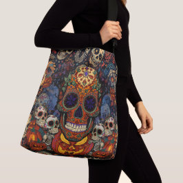 Bolsa Ajustável Halloween,Festa da Abóbora Caveira de Açúcar, Cala