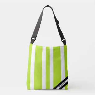 Bolsa Ajustável HAMbyWG - Saco do Ombro da Canvas - Limão e Branco