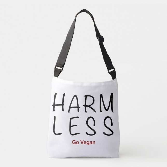 Bolsa Ajustável Harm Menos - Go Vegan (Frente)