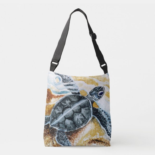 Bolsa Ajustável Hatchling de Honu (tartaruga de mar verde) (Frente)