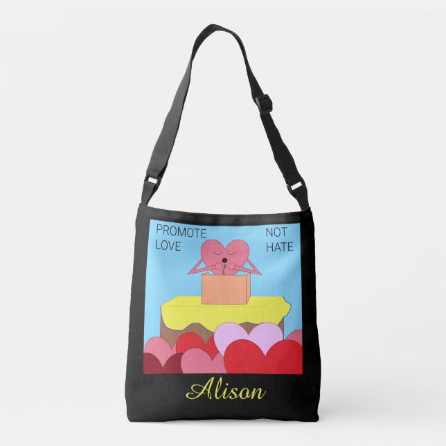 Bolsa Ajustável Heart Fala Sobre O Amor: (Verso)