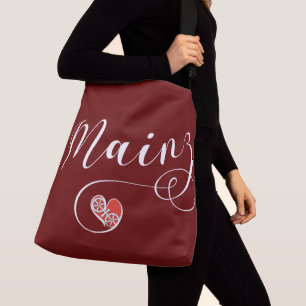 Bolsa Ajustável Heart Mainz, Eu Adoro Mainz, Meenz
