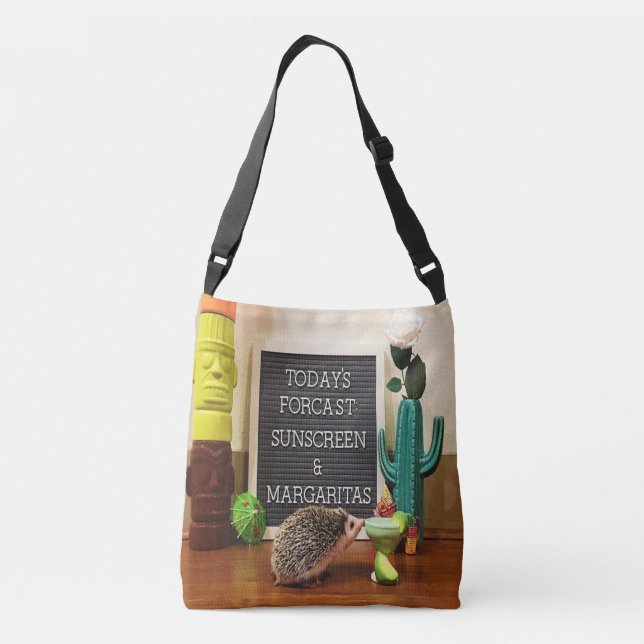 Bolsa Ajustável Hedgehog Sunscreen e Margaritas (Verso)