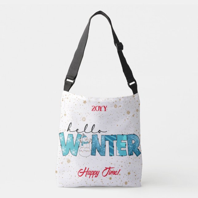 Bolsa Ajustável Hello Winter Customize (Frente)
