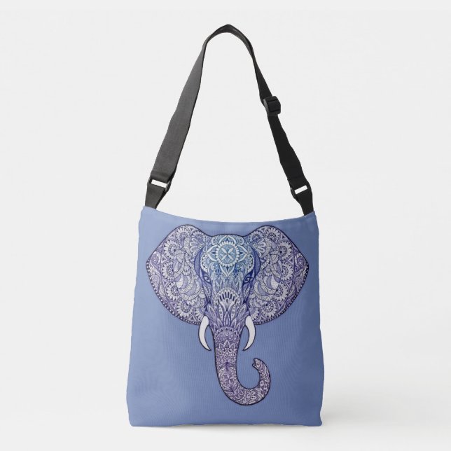 Bolsa Ajustável Henna Elephant Art (Frente)