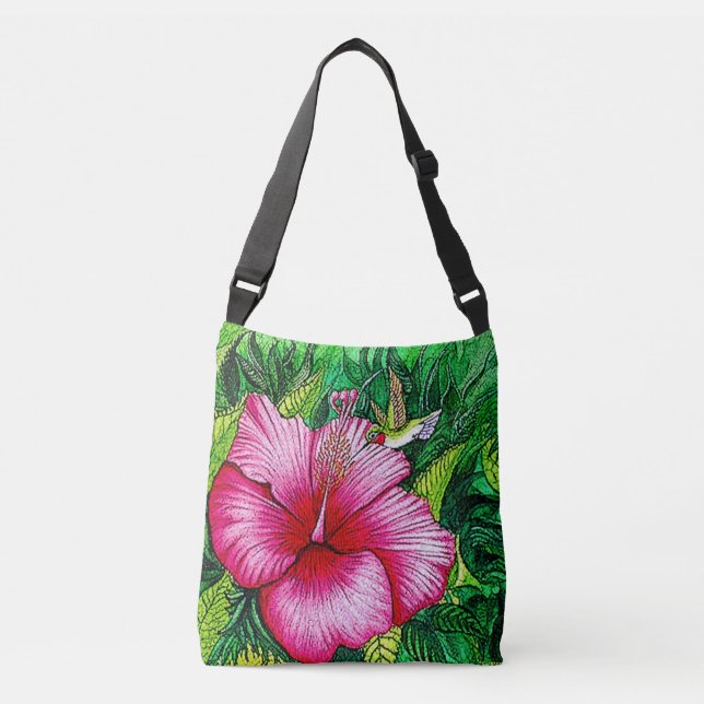 Bolsa Ajustável Hibisco Beija-flor  (Frente)