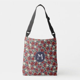 Bolsa Ajustável Hibiscus e Plumeria - Maroon