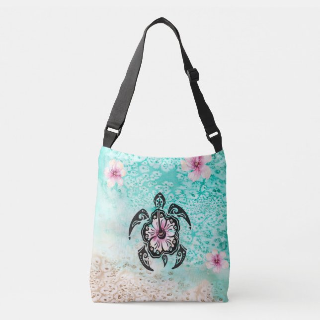 Bolsa Ajustável Hibiscus Turtle (Frente)