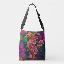 Bolsa Ajustável Hippocampe-fleur de cerisier – Créature marine hyb