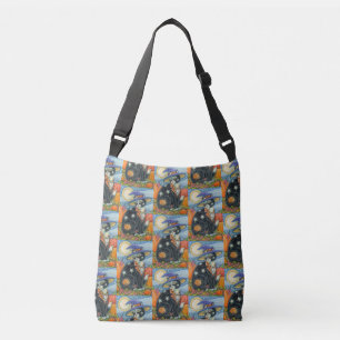 BOLSA AJUSTÁVEL HOCUS POCUS BLACK CAT WITCH & MOUSE HALLOWEEN