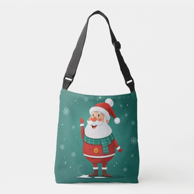 Bolsa Ajustável Holiday Elegance: Bag de Crossbody de Natal (Frente)