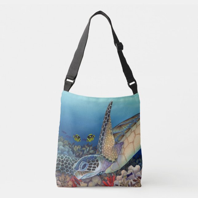 Bolsa Ajustável Honu (tartaruga de mar verde) (Frente)