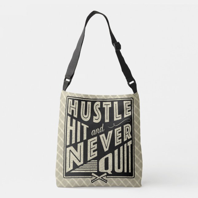 Bolsa Ajustável Hustle do Baseball Nunca Sair do Saco (Verso)