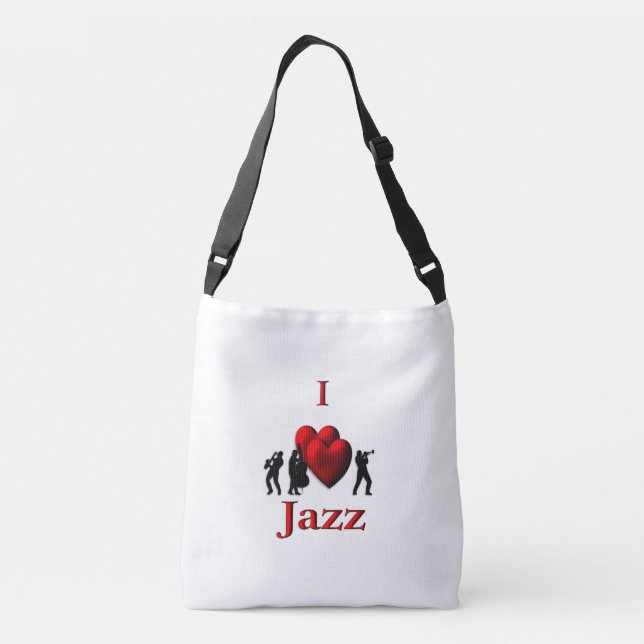 Bolsa Ajustável I Heart Jazz (Verso)