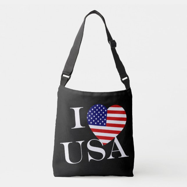 Bolsa Ajustável I Heartflag USA wcbcnt (Frente)